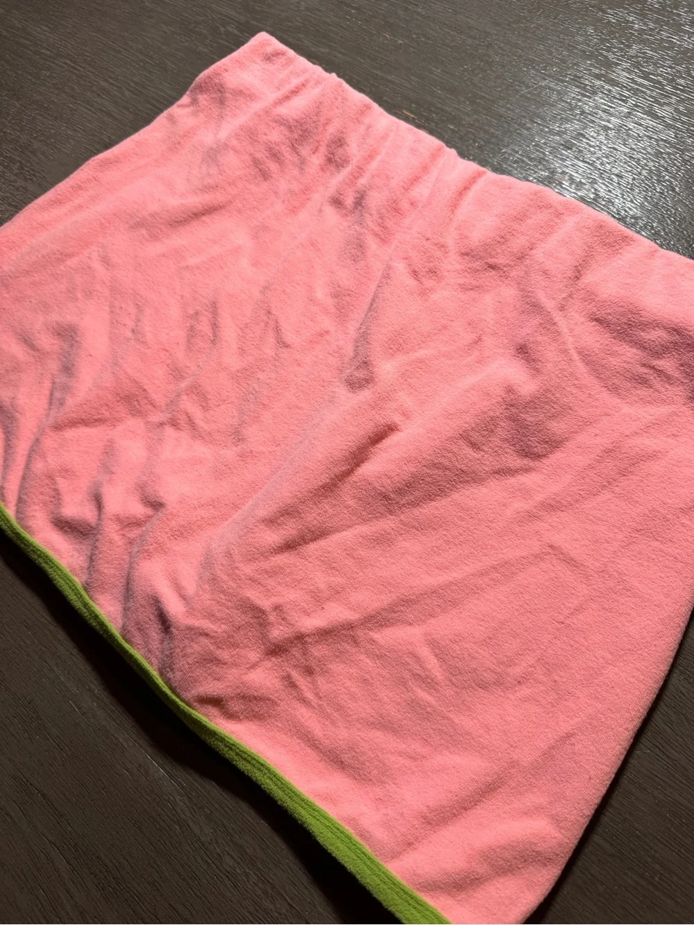 Frankie’s Bikinis Windward Summer Melon Terry Mini Skirt L Swimsuit Cover Up